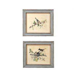 Картины WOOD FRAMED WALL PLAQUE WITH BIRD