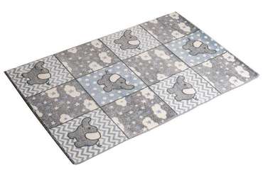 Ковер детский Kids Elephants 160х230 серого цвета