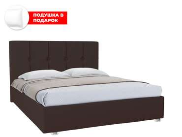 Кровать Ливери 160х200 темно-коричневого цвета с подъемным механизмом
