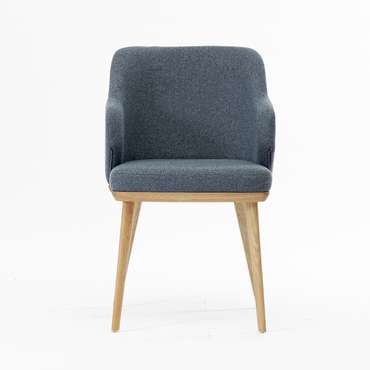 Стул Трентино с подлокотниками темно-синего цвета