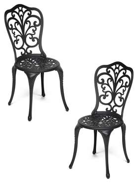 Комплект из двух стульев Mozart черного цвета