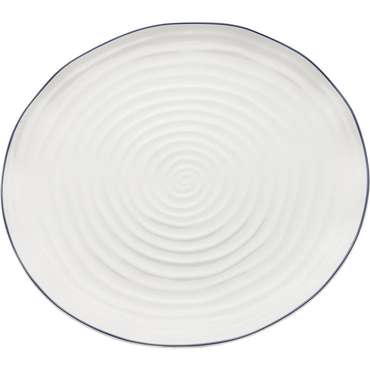 Тарелка Swirl S белого цвета 