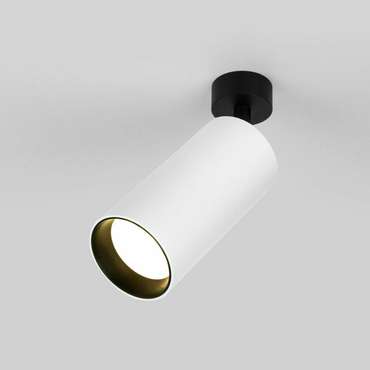 Накладной светодиодный светильник Diffe 2 бело-черного цвета