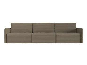 Прямой диван-кровать Либерти лонг бежево-коричневого цвета