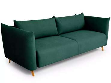 Диван-кровать Menfi темно-зеленого цвета с бежевыми ножками