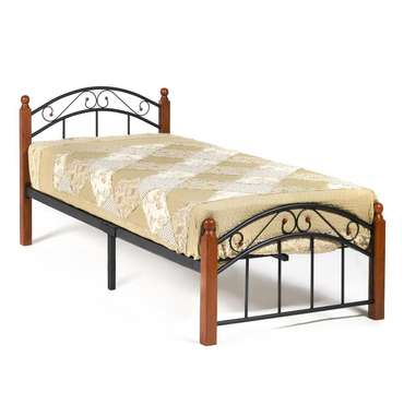Кровать Single 90х200 черно-коричневого цвета 