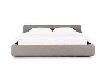 Кровать Vatta 160х200 бежево-серого цвета без подъемного механизма