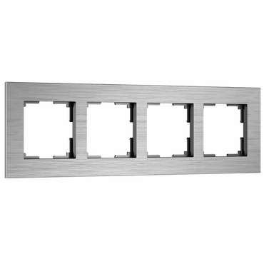 W0043506/ Рамка на 4 поста  AluMax (алюминий) W0043506 AluMax алюминий