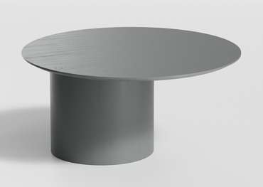 Столик журнальный Type D80 со смещенным основанием серого цвета
