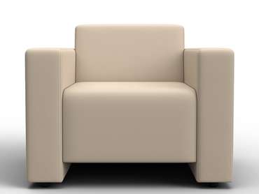 Кресло Лига-093 бежевого цвета (экокожа)