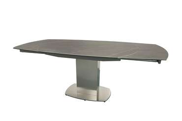 Стол обеденный раскладной серого цвета