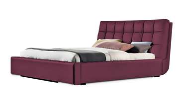 Кровать Отони 160х200 бордово-фиолетового цвета 