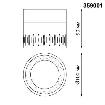 Накладной светильник Aura 359001 (акрил, цвет белый)