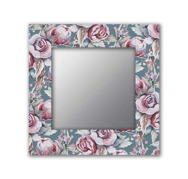 Настенное зеркало Розы 50х65 розового цвета