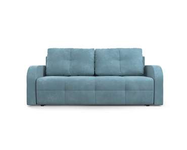 Прямой диван-кровать Марсель 3 голубого цвета