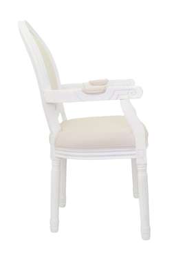 Стул Volker arm beige+white бежевого цвета