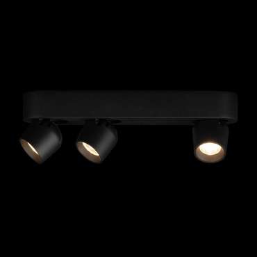 спот накладной Quiet 10320/3 Black (металл, цвет черный)