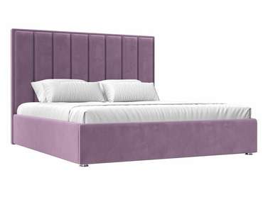 Кровать Афродита 160х200 с подъемным механизмом сиреневого цвета