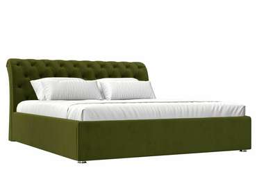 Кровать Сицилия 160х200 зеленого цвета с подъемным механизмом