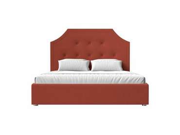 Кровать Кантри 160х200 кораллового цвета с подъемным механизмом