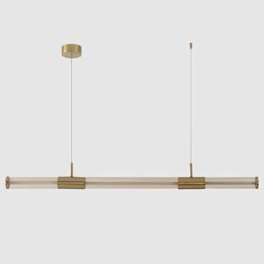Подвесной светильник LINEUP SP24W LED BRASS (стекло, цвет янтарный)
