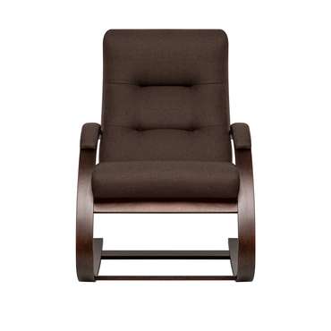 Кресло-качалка Милано NEW темно-коричневого цвета