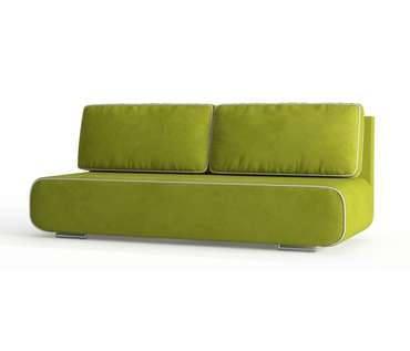 Диван-кровать Рени в обивке из велюра светло-зеленого цвета
