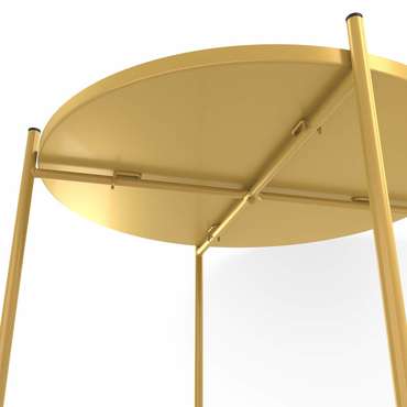 Сервировочный стол Арнис золотого цвета