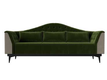 Прямой диван-кровать Флорида зеленого цвета