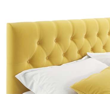 Кровать Verona 140х200 с подъемным механизмом желтого цвета