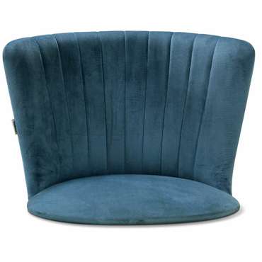 Обеденная группа из стола и двух стульев серо-синего цвета 