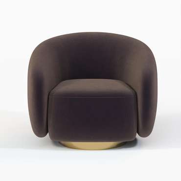 Кресло Kali темно-коричневого цвета