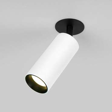 Встраиваемый светодиодный светильник Diffe 4 бело-черного цвета