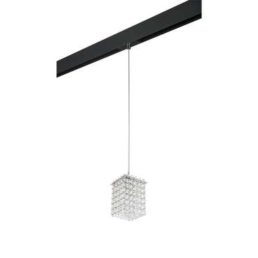 Светильник д/1-фазн трека CRISTALLO 1х40W G9 ХРОМ/ЧЕРНЫЙ (795414+595007)