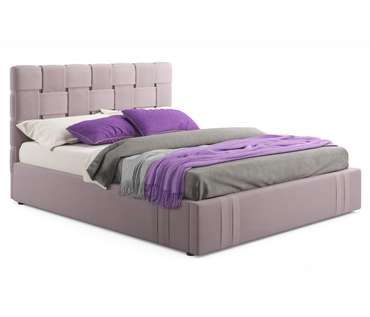 Кровать Tiffany 160х200 серо-розового цвета
