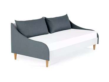 Кровать Rili 90х190 серо-белого цвета