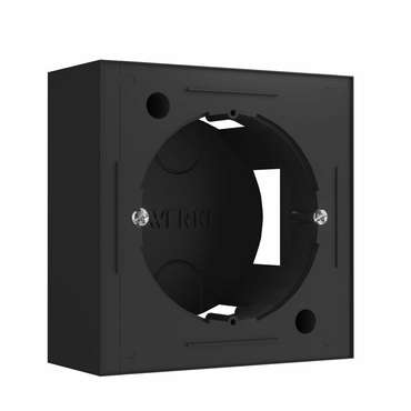 Коробка для накладного монтажа черный W8000008