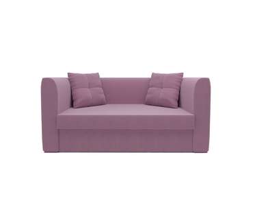Прямой диван-кровать Ассоль сиреневого цвета