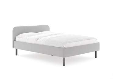 Кровать Hanna 140х200 серого цвета без основания