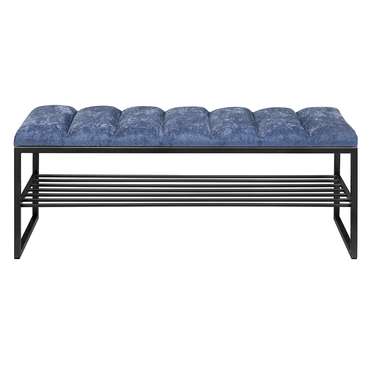 Банкетка Ruby сине-черного цвета