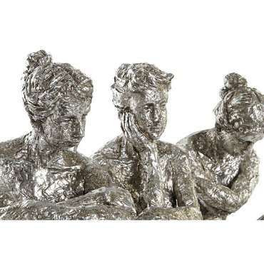 Декоративная фигура 17 x 15 x 26 cm Женщина Серебристый (3 штук)