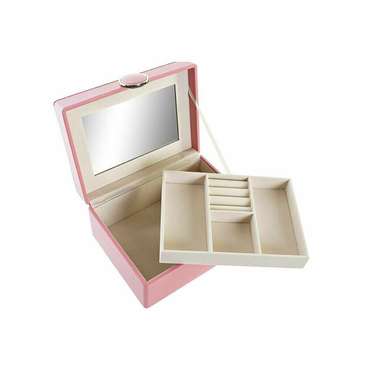 Шкатулка Розовый Деревянный MDF 17 x 13 x 8,5 cm