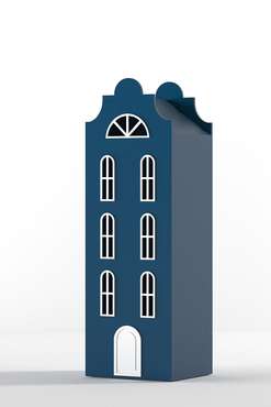Шкаф-домик Стокгольм Medium темно-синего цвета