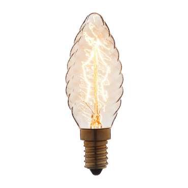 Ретро лампа накаливания E14 40W 220V 3540-LT формы свечи