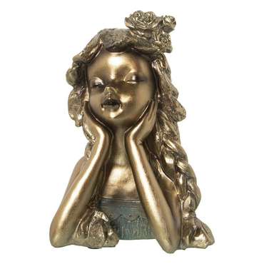 Декоративная фигура Позолоченный Пластик девочка 18 x 18 x 26 cm