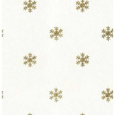 Скатерть из смолы, устойчивая к пятнам  Snowflakes Gold Разноцветный 200 x 150
