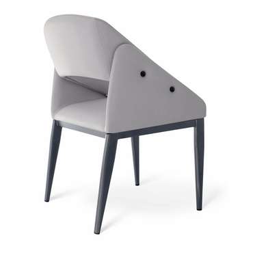 Обеденный стул-кресло Marta серого цвета