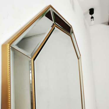 Настенное зеркало Velis 120x75 цвета античного золота