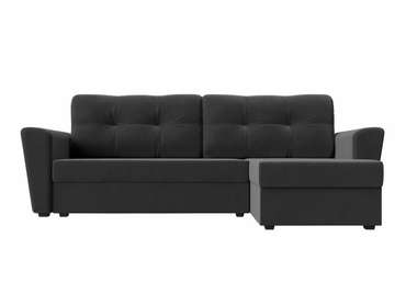 Угловой диван-кровать Амстердам лайт серого цвета правый угол