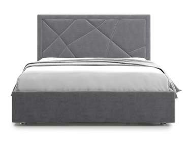 Кровать Premium Milana 3 160х200 серого цвета с подъемным механизмом
